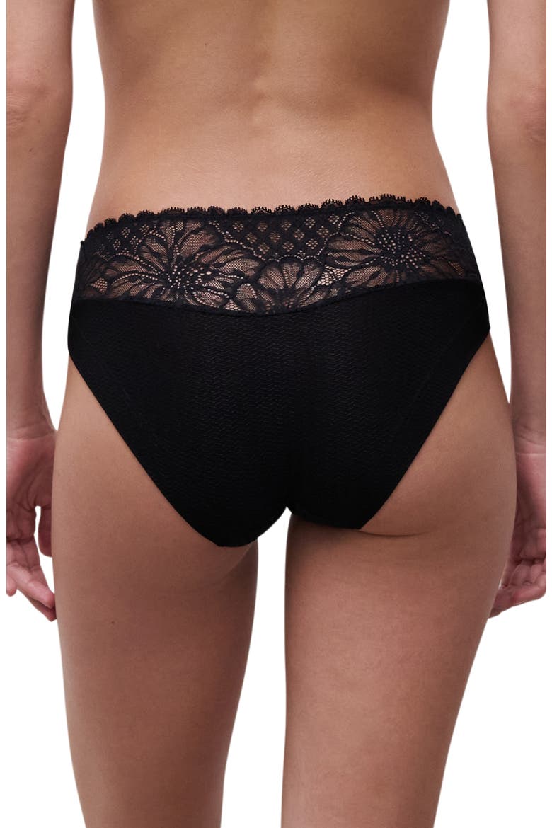 Sublime Mid Rise Bikini, Alternate, color, BLACK