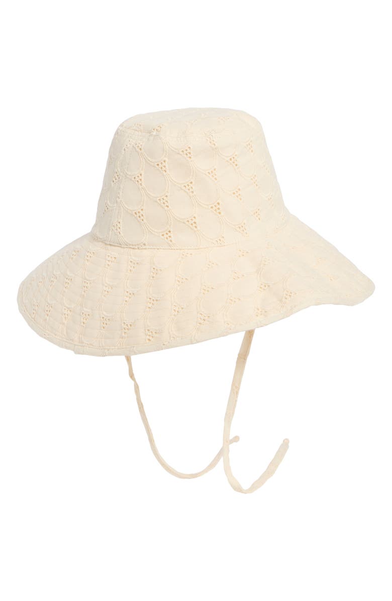 Lack of Color Holiday Cotton Canvas Bucket Hat, Alternate, color, White