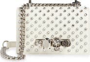 McQueen Mini Jeweled Studded Leather Shoulder Bag