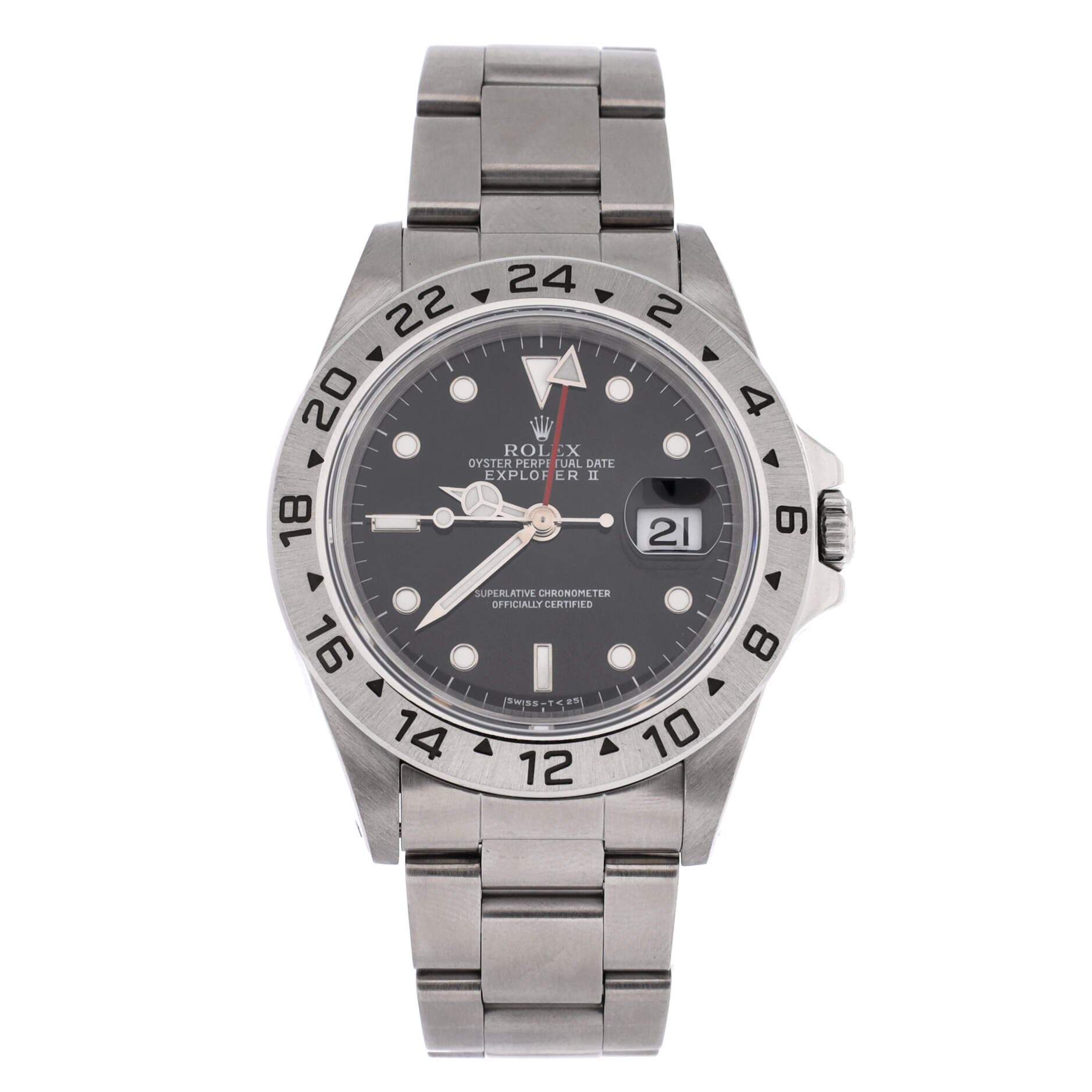 Oyster Perpetual Explorer II Automatic Watch Stainless Steel 40, Main, color, Metallic Silver
