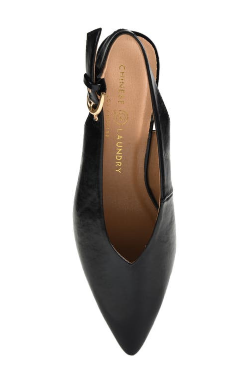 Chinese Laundry Menny Pointed Toe Slingback Pump In Black