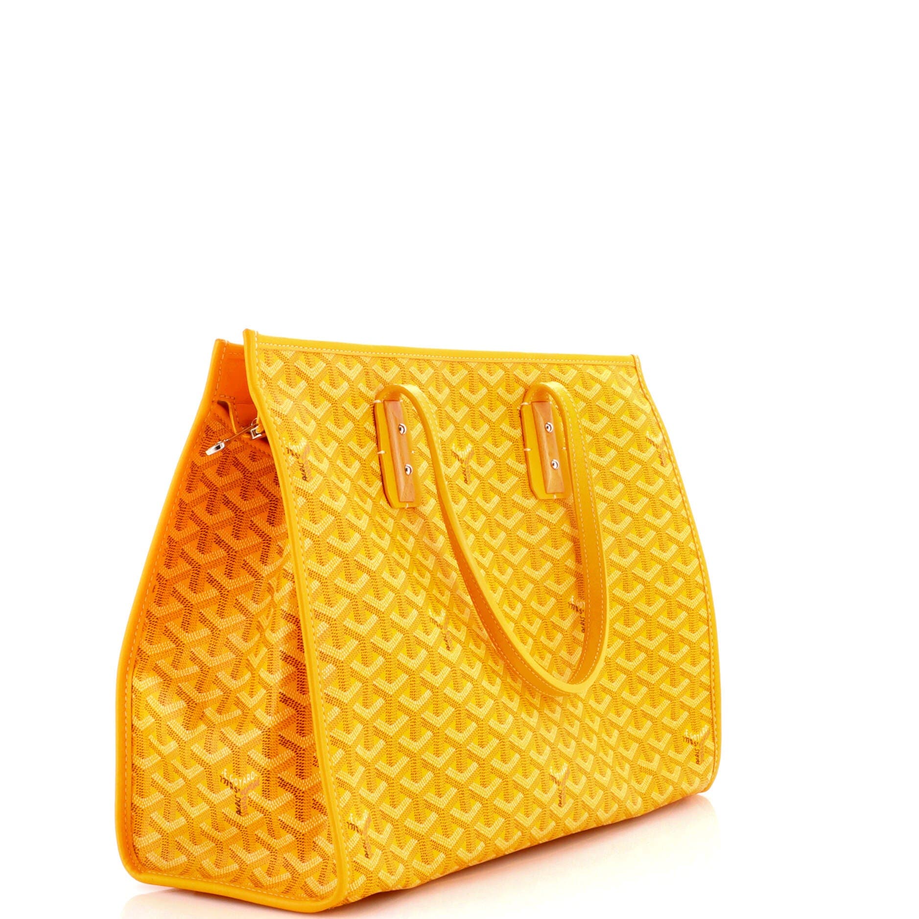 Pre-Owned Goyard Marquises Bag Coated Canvas, Alternate, color, Yellow