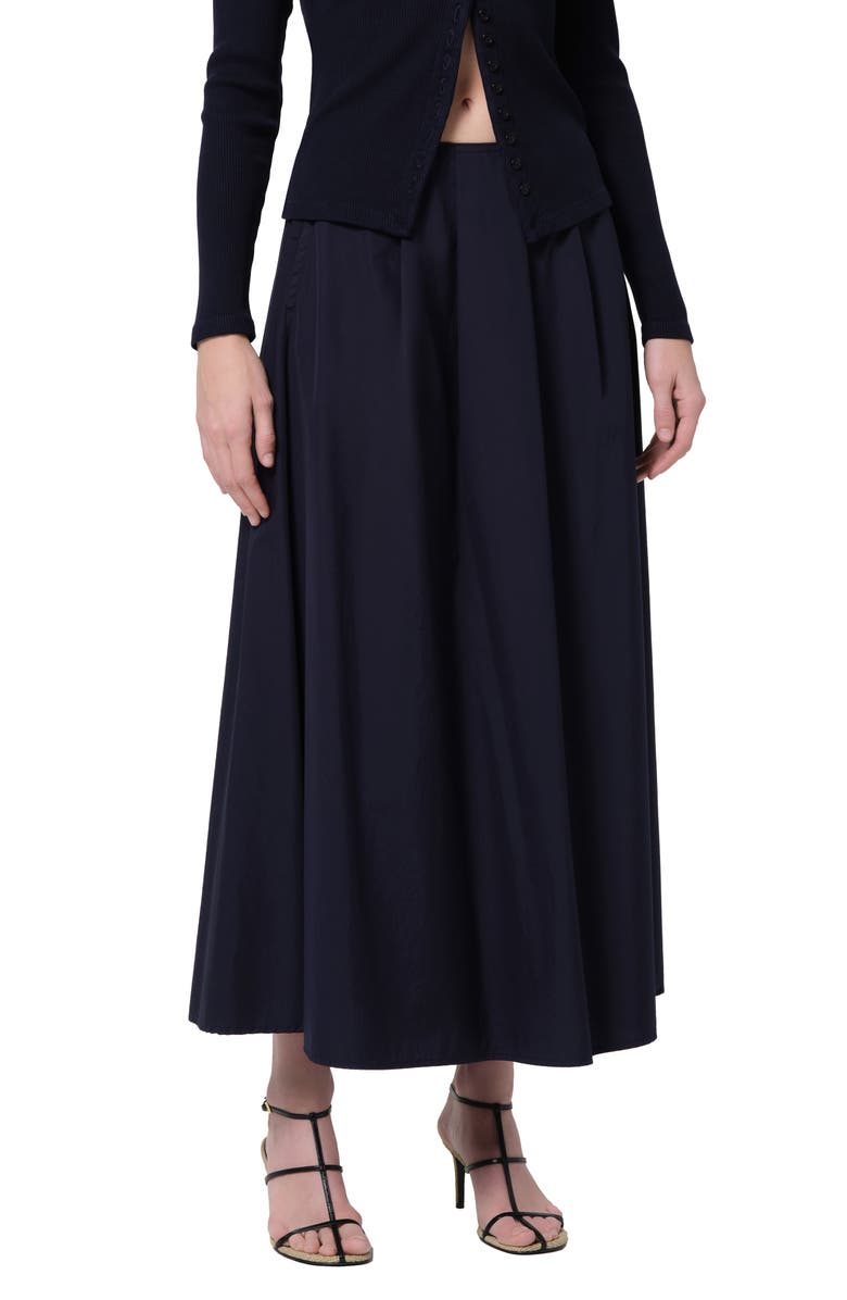 Citizens of Humanity Emi Cotton Poplin Skirt, Main, color, Navy