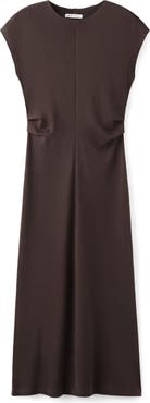 MANGO Cotton Jersey Midi Dress