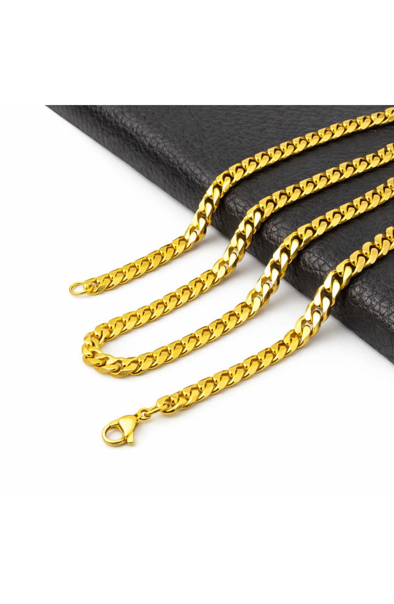 REBL Cuban Chain Necklace, Alternate, color, 