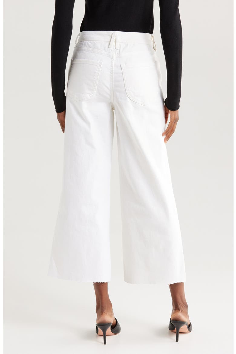 Good Waist Crop Palazzo Jeans, Alternate, color, WHITE001