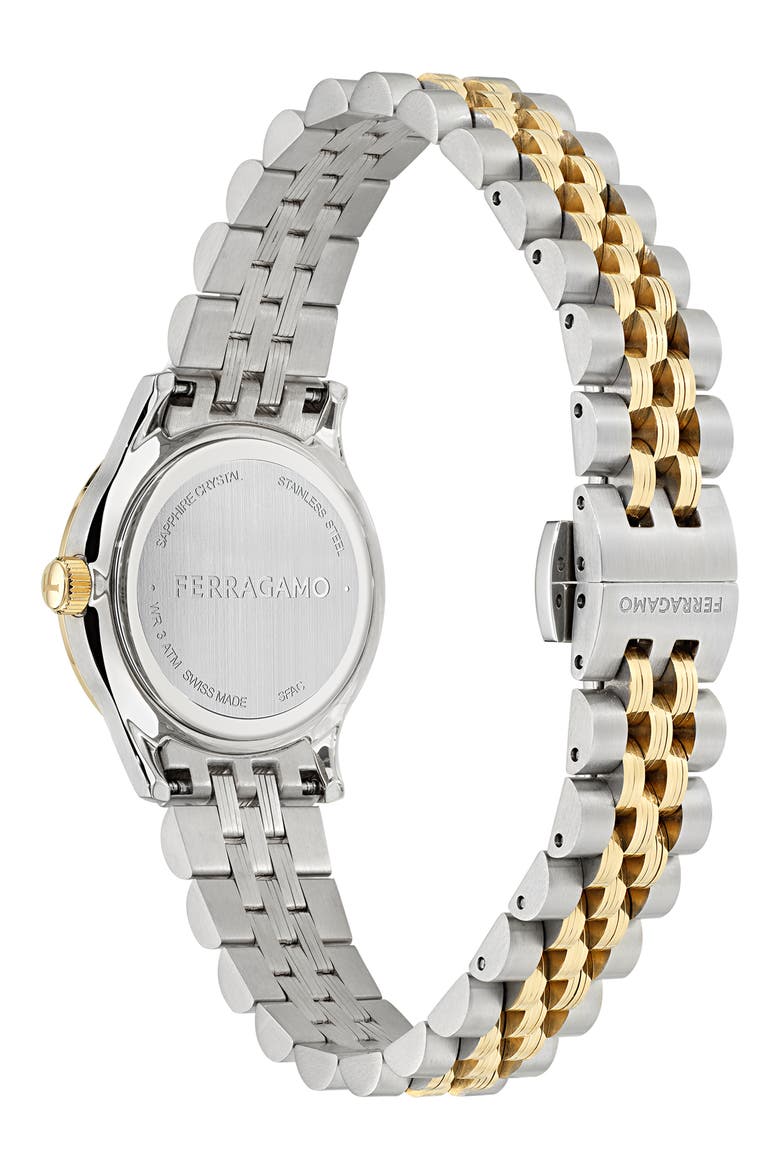 Duo Two-Tone Bracelet Watch, 28mm, Alternate, color, TWO TONE