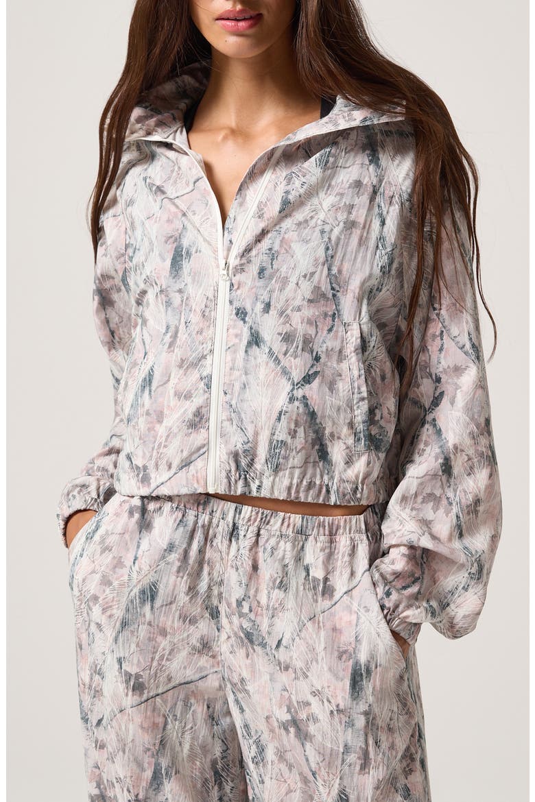 Kendra Nature's Camo Zip Windbreaker, Alternate, color, MOONROCK/ MULTI