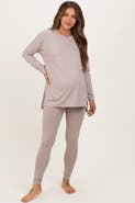 PinkBlush Brushed Knit Oversized Top and Legging Set
