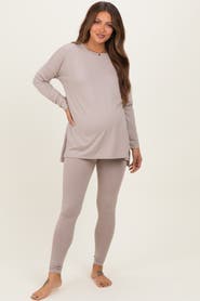 PinkBlush Brushed Knit Oversized Top and Legging Set