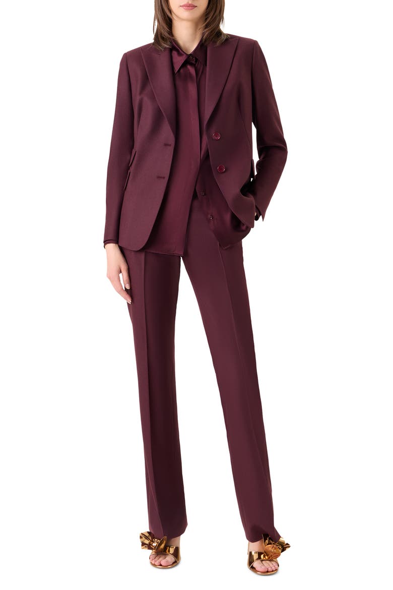 Hans Wool Blend Jacket, Alternate, color, MERLOT RED