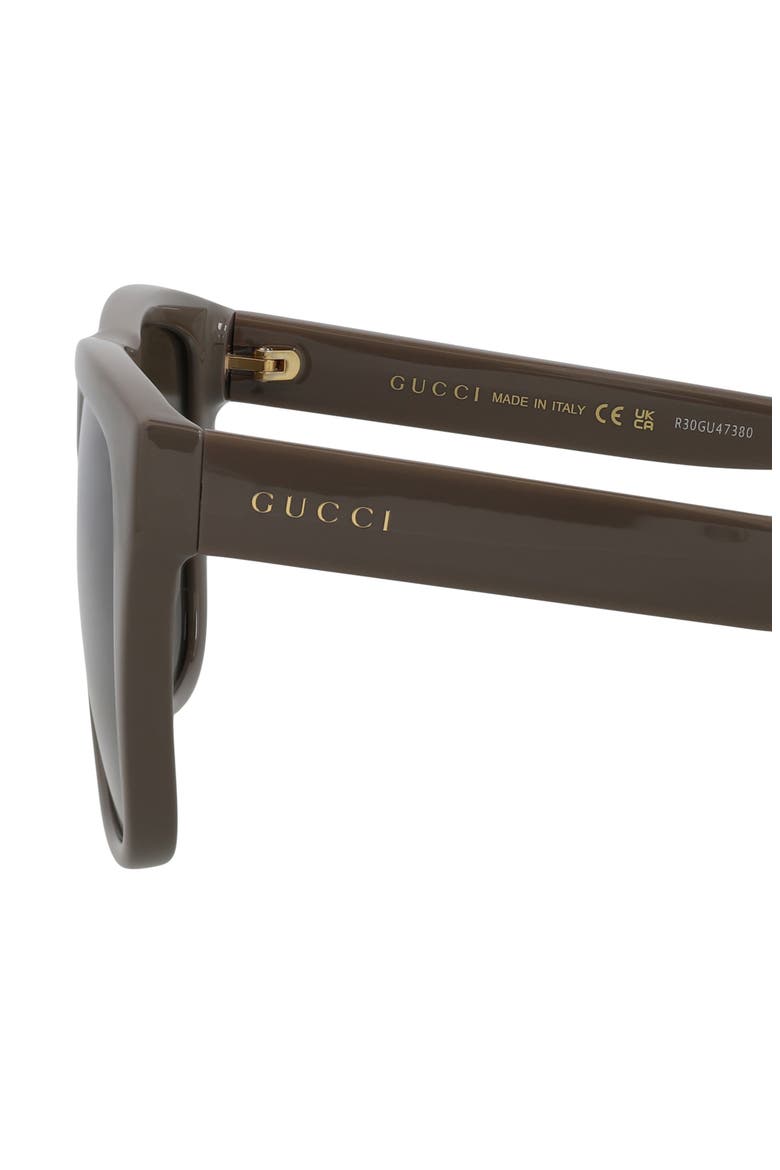 57mm Core Square Sunglasses, Alternate, color, GREY GREY BROWN