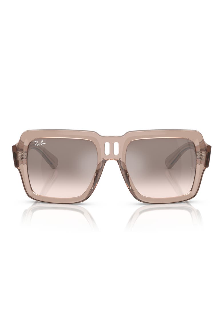 Magellan 54mm Gradient Oversize Square Sunglasses, Main, color, SILVER