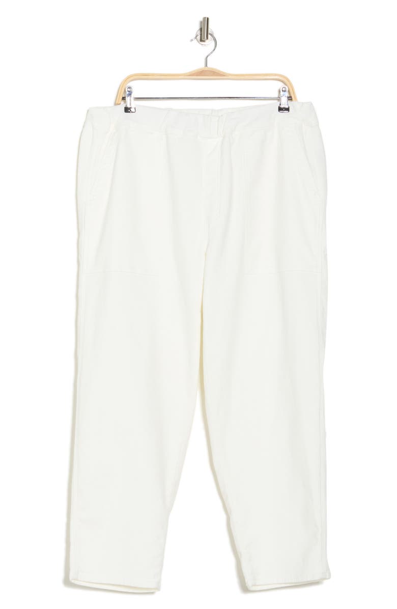 Madewell Cotton Pull-On Pants, Alternate, color, Tile White