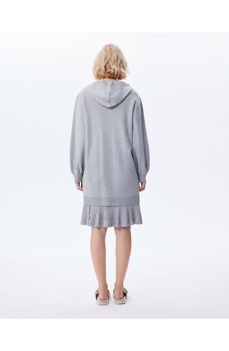 THEO The Label Nomia Pleated Hem Hoodie Dress, Alternate, color,