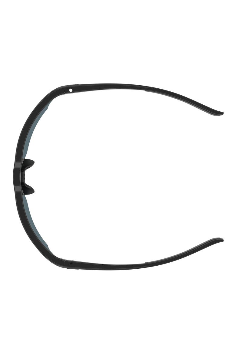 70mm Polarized Oversize Sport Sunglasses, Alternate, color, BLACK GREY / GREEN