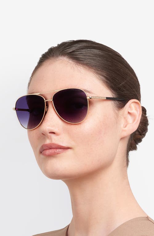 Marc Jacobs 59mm Gradient Pilot Sunglasses In Blue