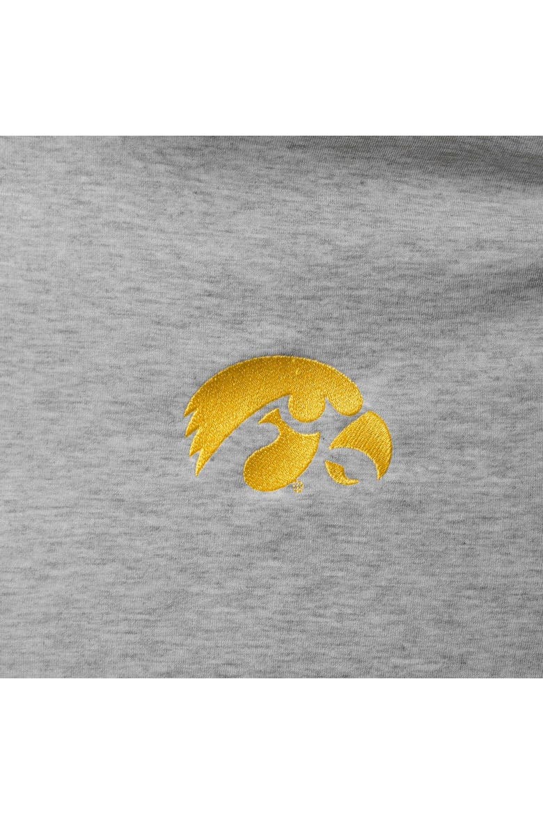 Men's Champion Heathered Gray Iowa Hawkeyes Field Day Team Quarter-Zip Jacket, Alternate, color, Heather Gray