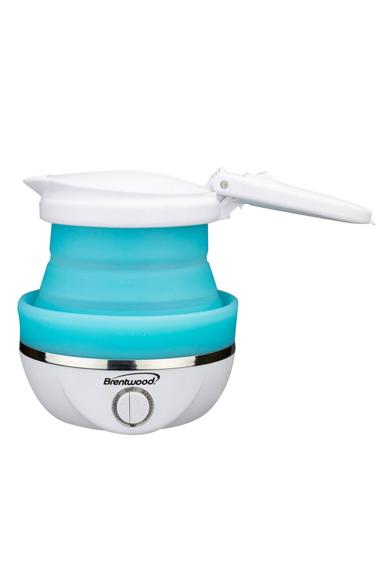 Dual Voltage 3.3 Cup Collapsible Travel Kettle, Alternate, color, Blue