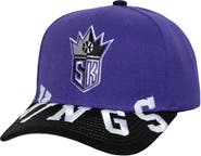 Mitchell & Ness Men's Mitchell & Ness Purple/Black Sacramento Kings Underarch Two-Tone Pro Crown Snapback Hat