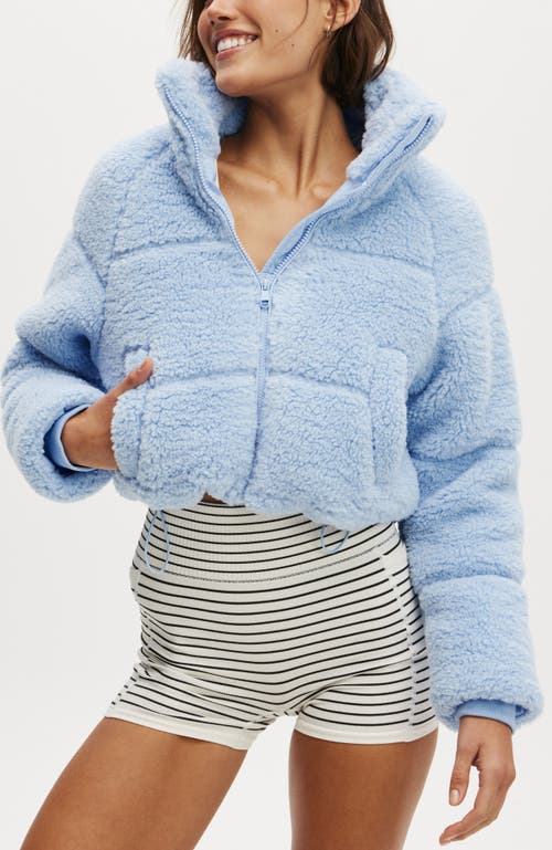 COTTON ON BODY ACTIVE THE MOTHER PUFFER CROPPED SOFT FLEECE JACKET