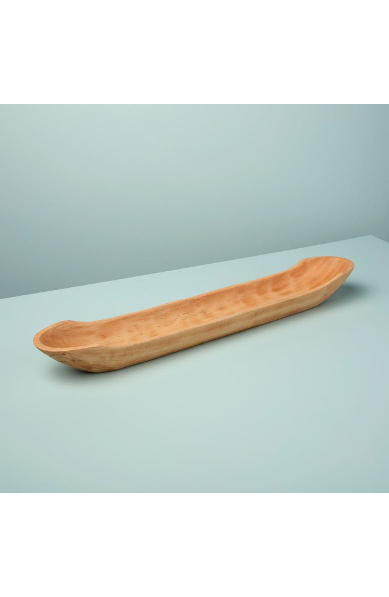 Be Home Kiln Mango Wood Long Dish, Alternate, color, Mango