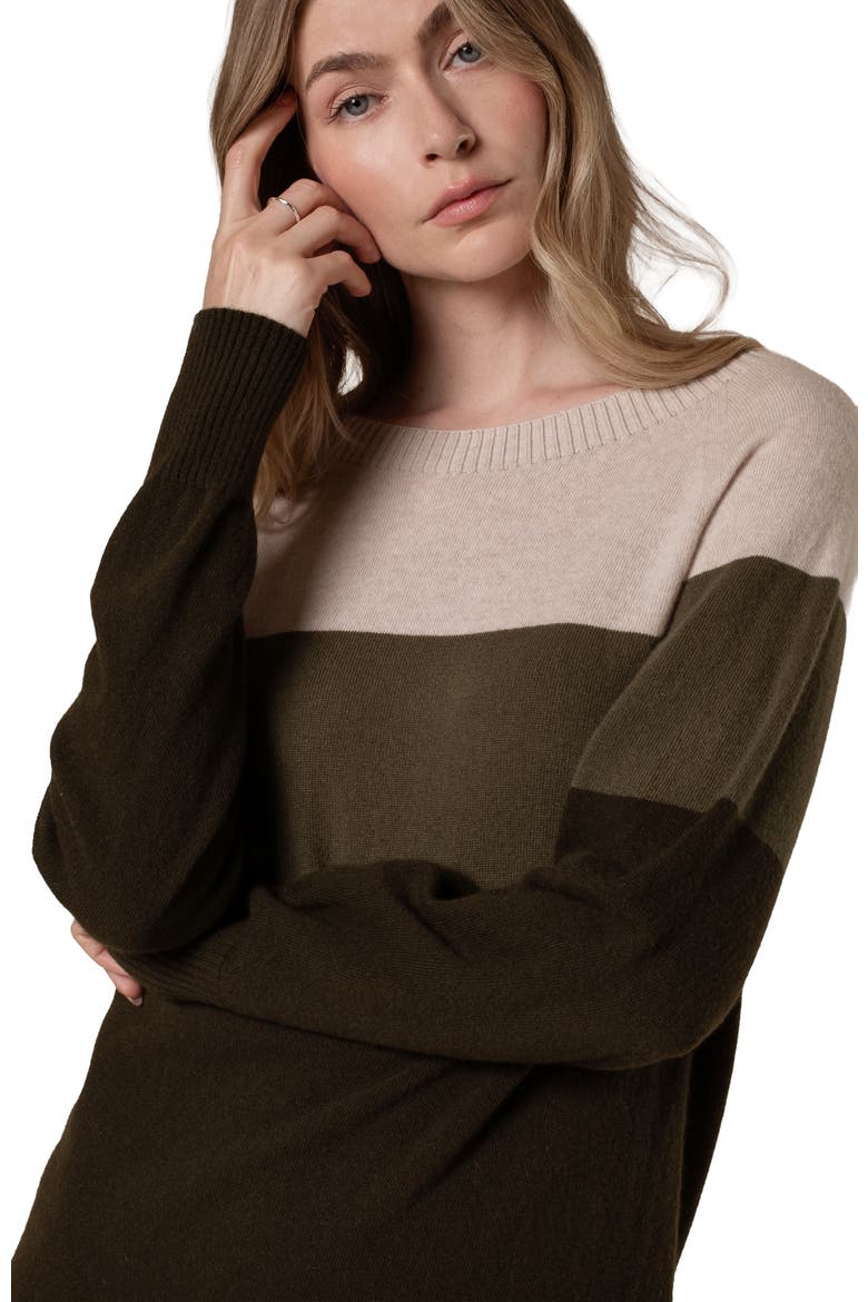 Supersoft Slouch Dress, Alternate, color, Khaki Colourblock