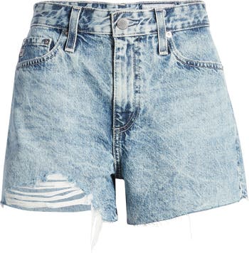 Alexxis High Waist Cutoff Denim Shorts