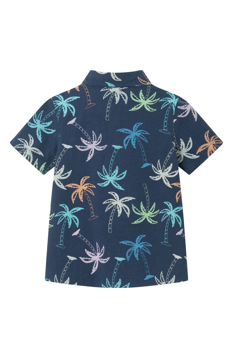 Andy & Evan Kids' Print Button-Up Shirt, Alternate, color, 