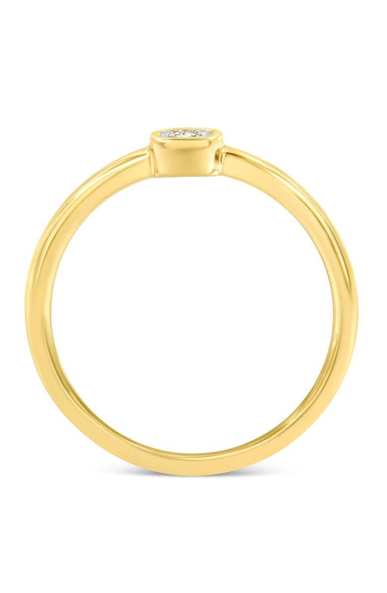 Haus of Brilliance 14K Yellow Gold Plated Silver Diamond Accent Square Cushion Shaped Promise Ring, Alternate, color, Yellow Gold Over Silver