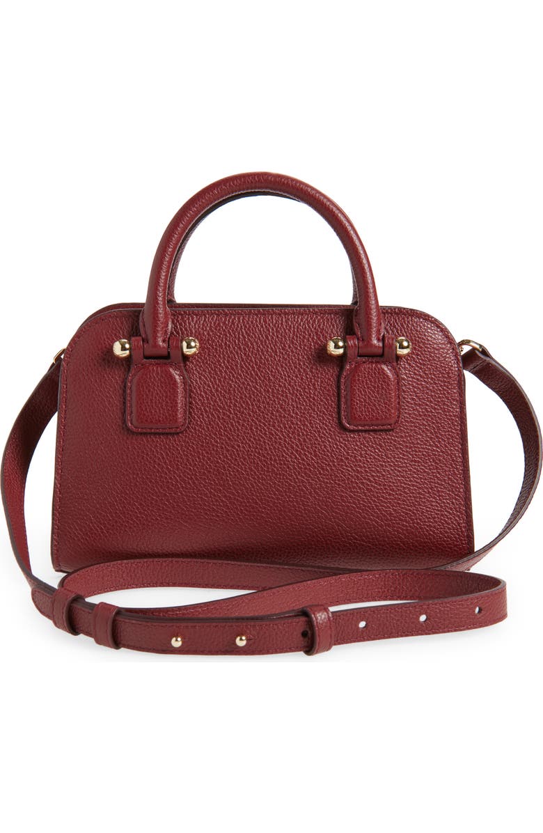 Strathberry Mini Georgia Leather Tote, Alternate, color, Oxblood
