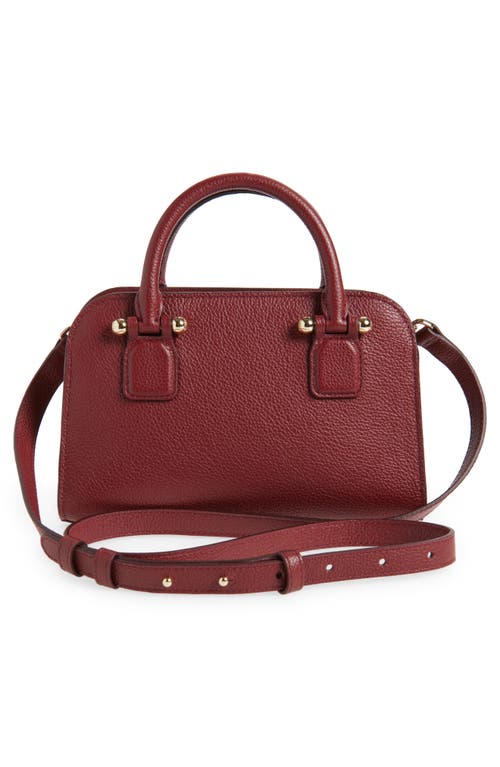 Strathberry Georgia Mini Fine Grain Leather Tote Bag In Burgundy