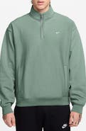 Nike Solo Swoosh Fleece Quarter Zip Pullover