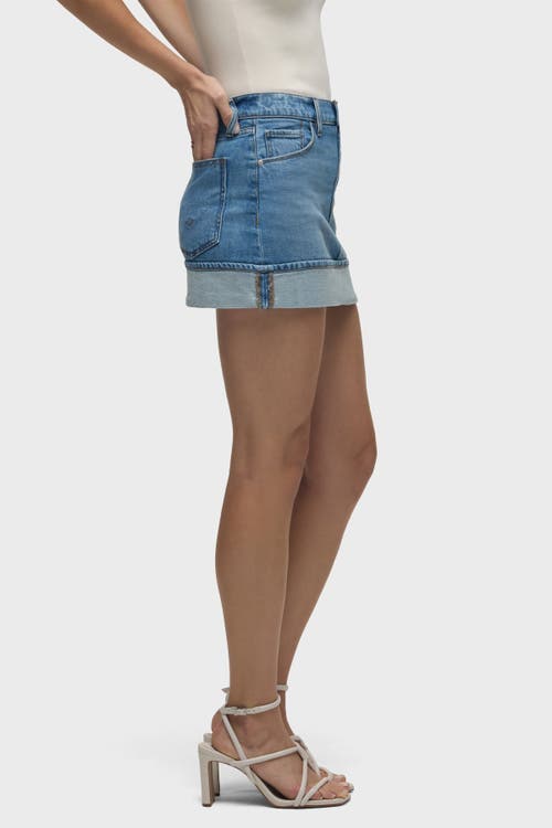 Hudson Jeans Cuff Mini Skirt In Parkwood