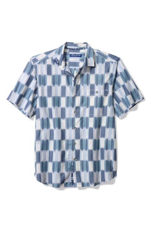 Tortola Villa Batik Short Sleeve Button-Up Shirt