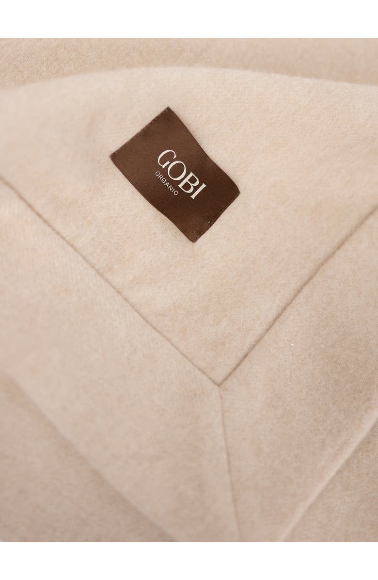 Gobi Cashmere Cashmere Woven Blanket, Main, color, Beige