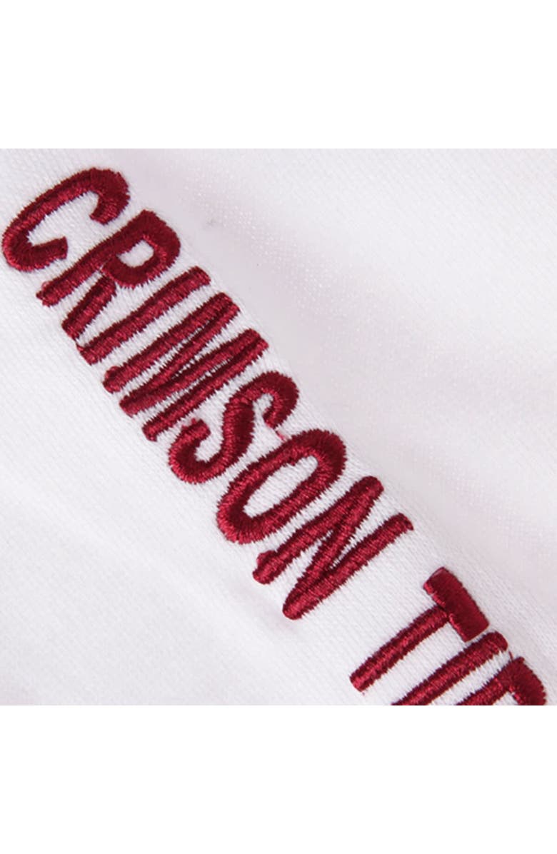 COLOSSEUM Women's White Alabama Crimson Tide Arch & Logo 1 Pullover Hoodie, Alternate, color, White
