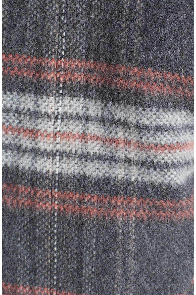 Plaid Coat, Alternate, color, PALE GREY/ PINK