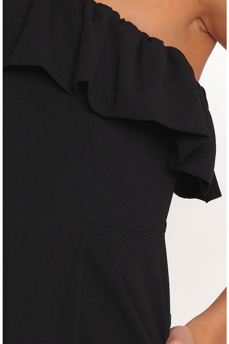 Talita One-Shoulder Jumpsuit, Alternate, color, BLACK