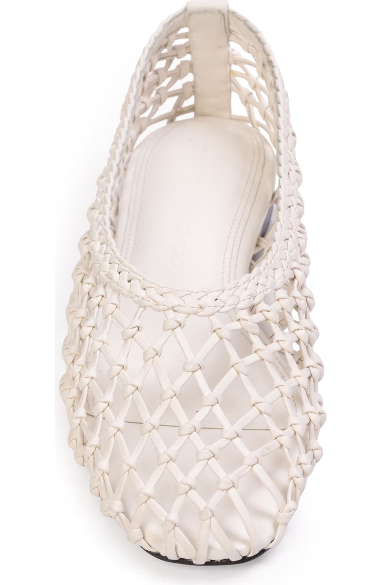 BLACK SUEDE STUDIO Sonia Flat, Alternate, color, Coconut Leather