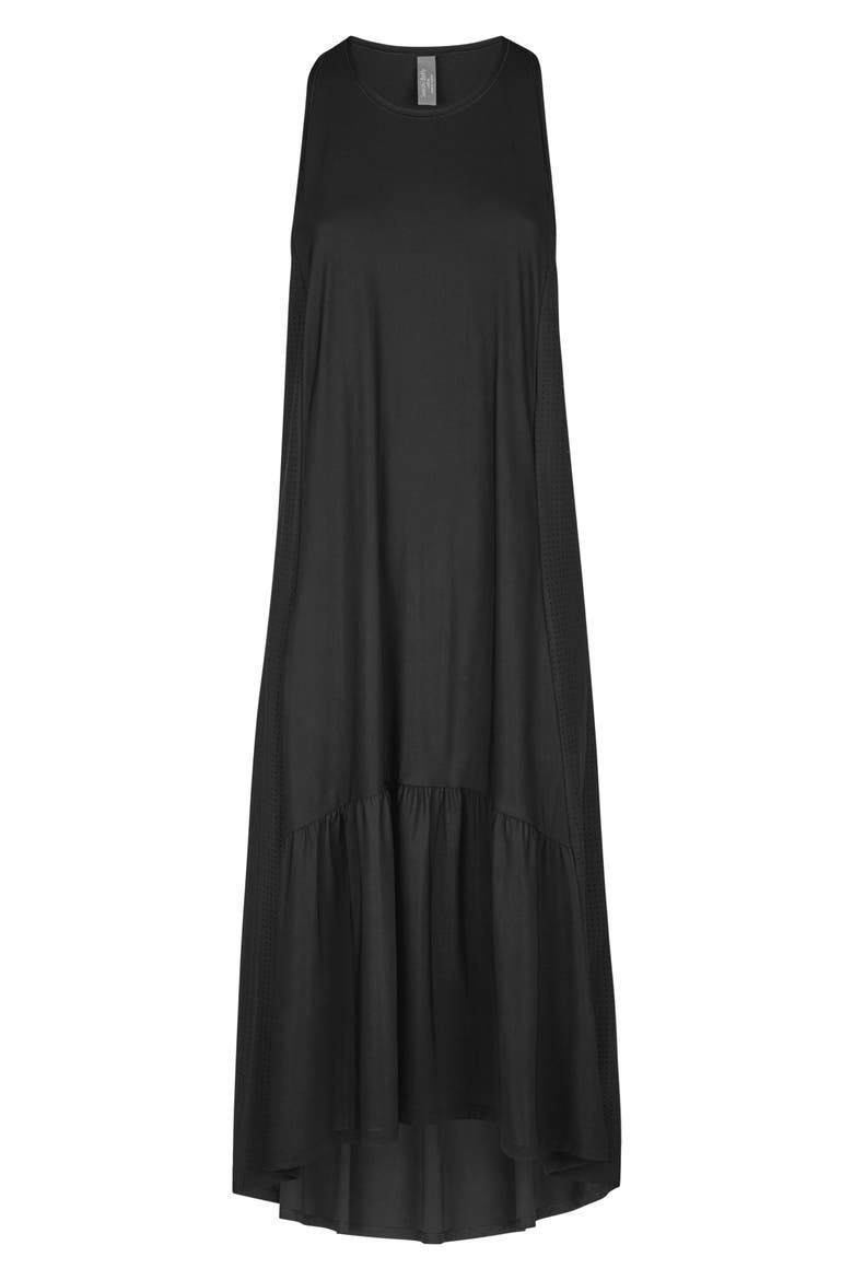 Ace Racerback Midi Dress, Alternate, color, BLACK