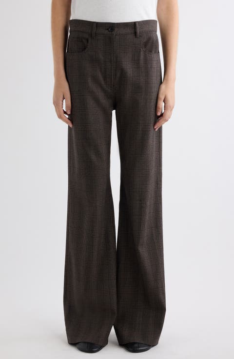 Wide Leg Wool Blend Pants