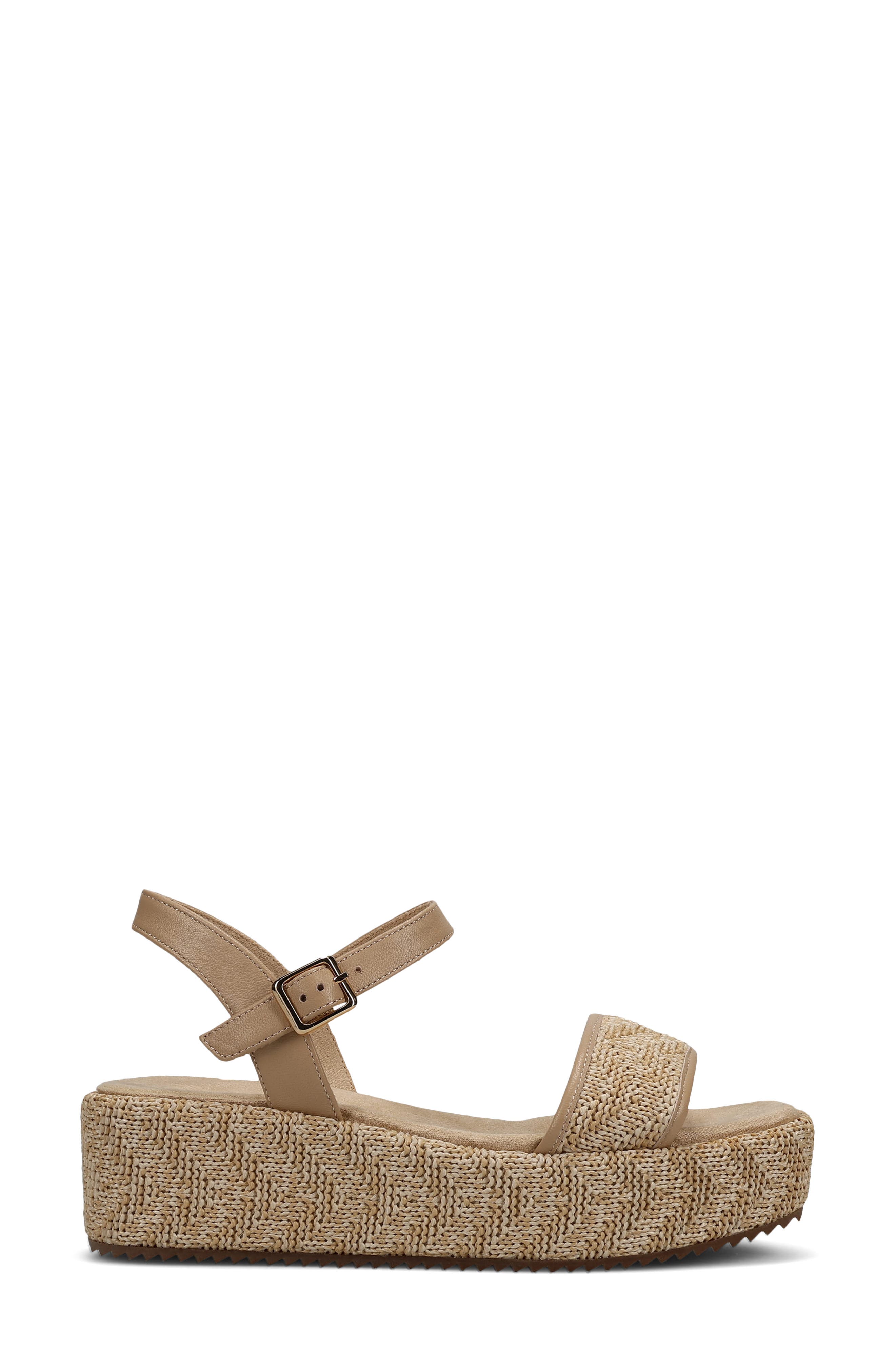 VANELi Walda Ankle Strap Platform Sandal, Alternate, color, Natural
