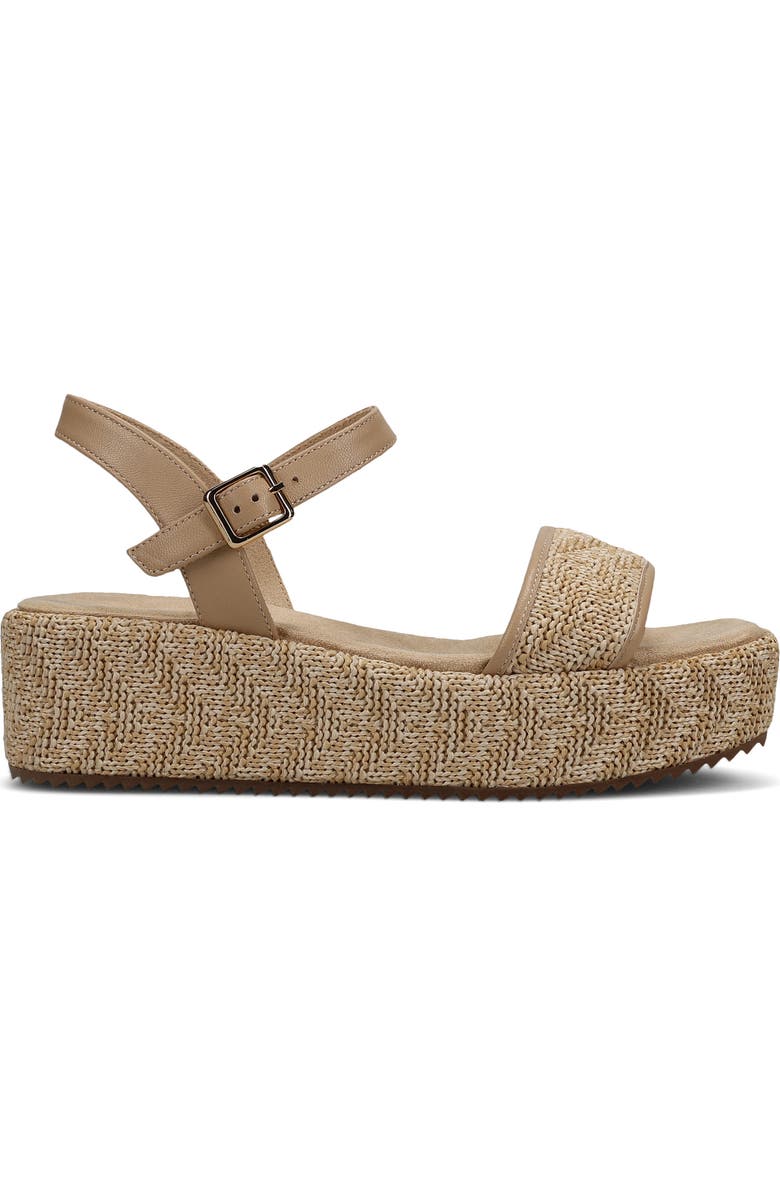 VANELi Walda Ankle Strap Platform Sandal, Alternate, color, Natural