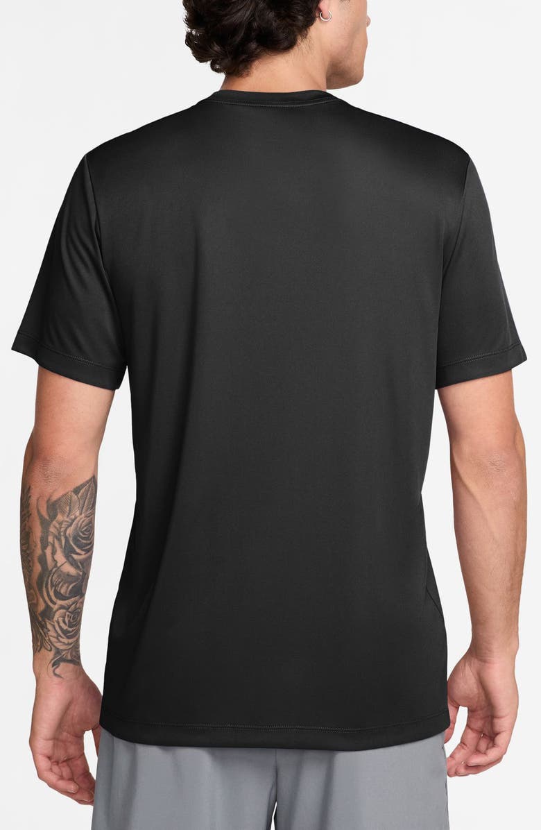 Nike Dri-FIT Flex Training Tee, Alternate, color, Black/ Matte Silver