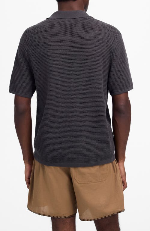 Madewell Short Sleeve Open Stitch Cotton Button-up Shirt