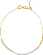Bony Levy 14K Gold Beaded Chain Bracelet