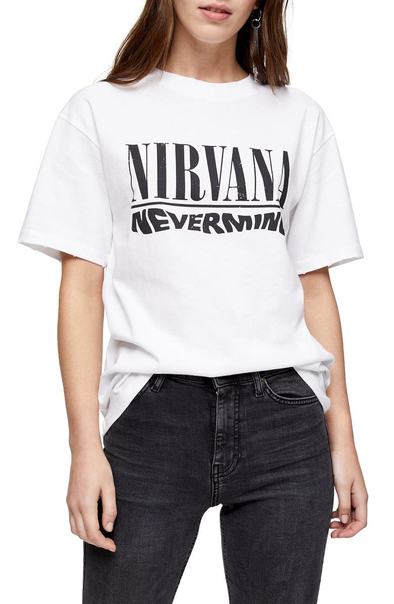 Topshop by And Finally Nirvana Tee, Main, color, 