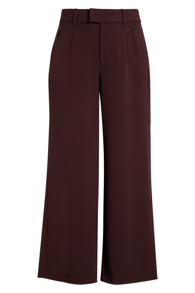 Skyrise High Rise Extended Tab Pants, Alternate, color, OXBLOOD
