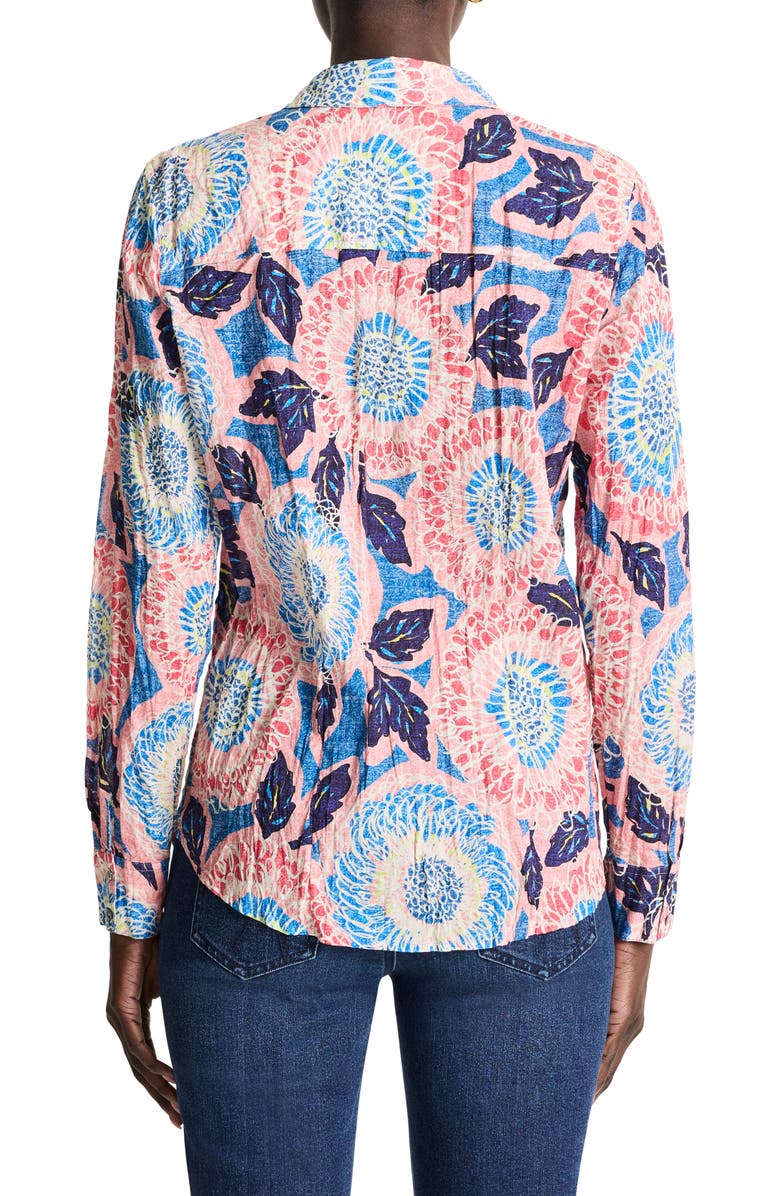 NIC+ZOE Scribble Blooms Crinkle Shirt, Alternate, color, 